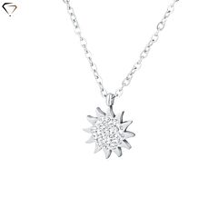 Women's necklace #BRAND Gioielli / Shine / Sunflower with engraving AFORUM.shop 1