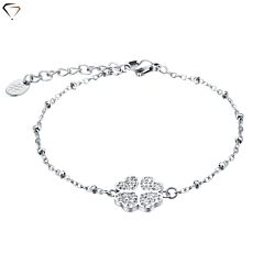 Women's bracelet #BRAND Gioielli / Shine / Four leaf clover with engraving AFORUM.shop 1