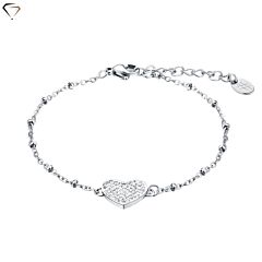 Women's bracelet #BRAND Gioielli / Shine / Heart with engraving AFORUM.shop 1