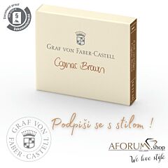 Ink cartridges Graf von Faber-Castell, 1077 Cognac Brown AFORUM.shop® 