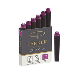 Ink cartridges PARKER® mini, 6/1 pink AFORUM.shop® 