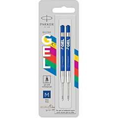GEL refill for ballpoint pen PARKER® ( M ) "BLUE" set-2 pcs. AFORUM.shop® 