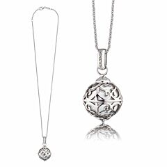 Herzengel necklace with white sound ball HEN-ANGEL-01