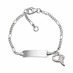 Herzengel ID bracelet with angel of heart HEB-NAME-01H