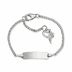 Herzengel ID bracelet with angel of heart HEB-NAME-02V