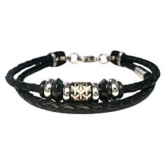 Men's leather bracelet Leo Marco LM1093_0