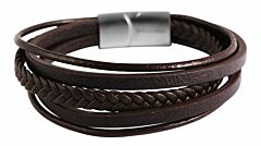 XXL men's leather bracelet Akzent A360025