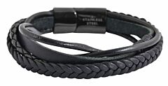 Herren Armband aus Leder Akzent A504052