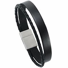 Men's leather bracelet Leo Marco LM1010