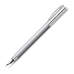 Fountain pen Faber Castell "Ambition Metal" Silver AFORUM.shop® 