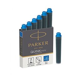 Ink cartridges PARKER® mini, 6/1 blue AFORUM.shop® 