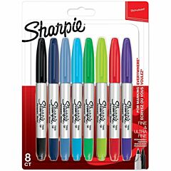 Sharpie Permanent Markers Twin Tip, set of 8 AFORUM.shop® 