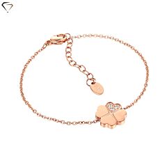 Women's bracelet #BRAND Gioielli / Lucky Love / Rosè with engraving AFORUM.shop 1