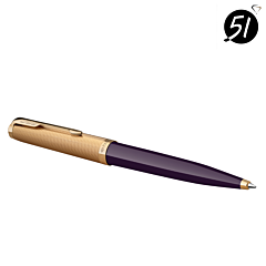 Kugelschreiber PARKER® 51 'Deluxe Plum' GT. 18K AFORUM.shop® 