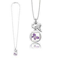 Herzengel necklace with butterfly HEN-06NATURE