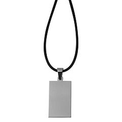 Men's kauchuk necklace with pendant Akzent A329039 I AFORUM.shop