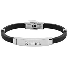 Herren Armband aus Kautschuk Akzent A503338 mit Diamantgravur