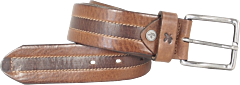 Herren Leder Gürtel Greenbelts "ANZIO" Dunkelbraun  AFORUM.shop® 