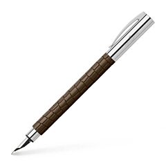 Füllfederhalter Faber Castell "Ambition 3D Croco" Brown AFORUM.shop® 