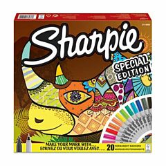 Sharpie Permanent Markers, fine + ultra fine, set of 20, rhinoceros AFORUM.shop® 